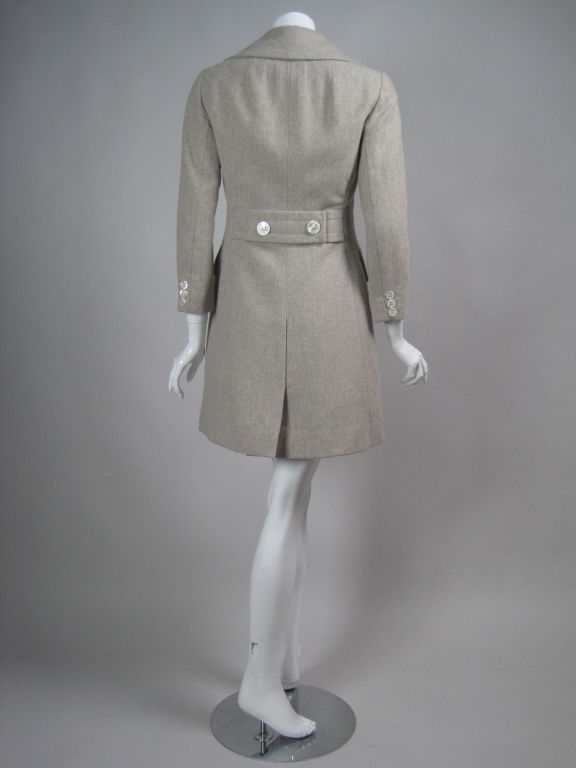 1960's Christian Dior-New York Dress and Coat Ensemble In Excellent Condition In Los Angeles, CA