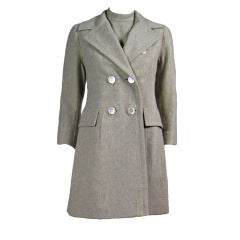 Vintage 1960's Christian Dior-New York Dress and Coat Ensemble