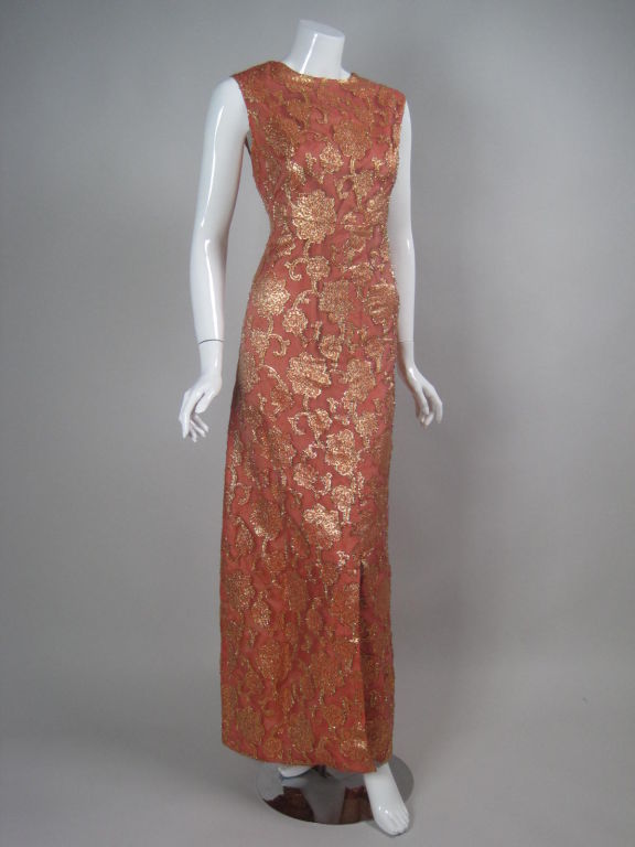 Women's 1960's Custom-Made French Gown