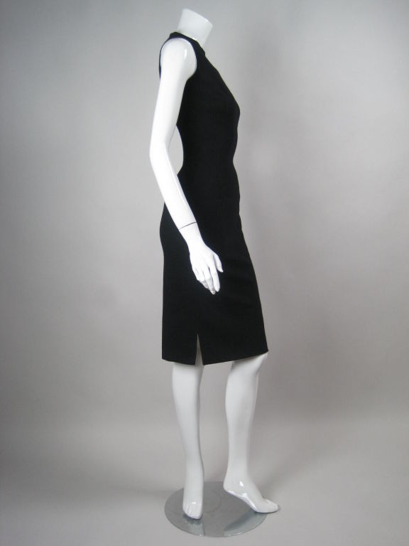 Black Rudi Gernreich for Walter Bass 1950's Sheath Dress