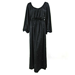 1970's Donald Brooks Jersey Gown with Rhinestones