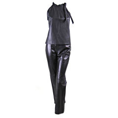 Herve Leger Leather Outfit 4