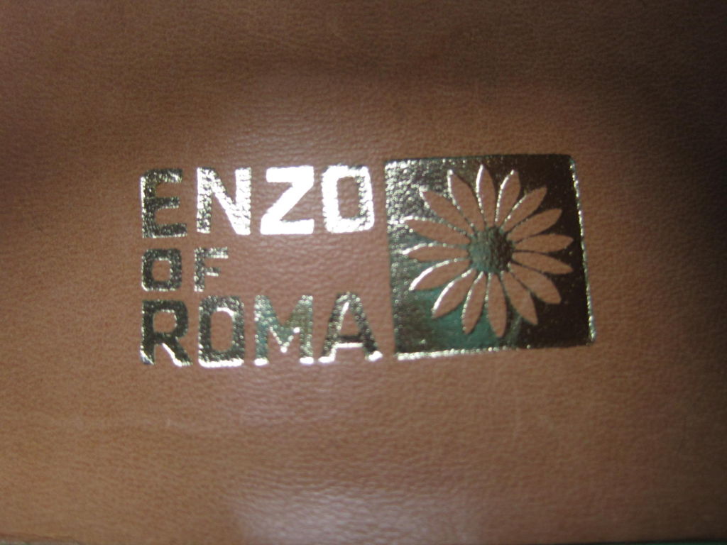 1970's Enzo of Roma Multicolored Platform Heels 3