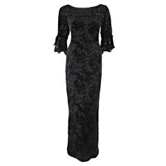 1960's Cut Velvet Evening Gown from Haroù Inc.