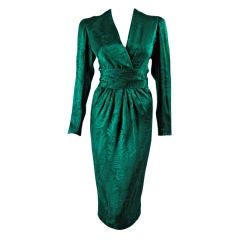 Oscar de la Renta Jacquard Cocktail Dress