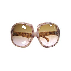 Retro 1970's YSL Oversized Tortoise Shell Sunglasses