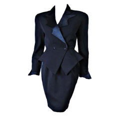 Thierry Mugler Futuristic Cocktail Suit with Open Back