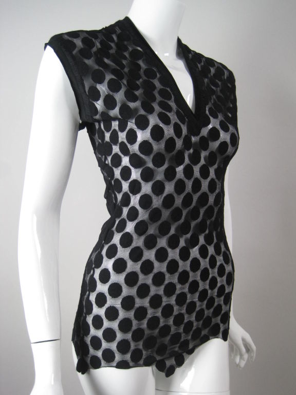 jean paul gaultier polka dot top