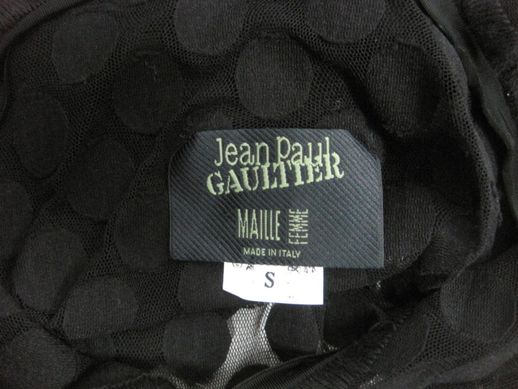 Jean Paul Gaultier Polka Dotted Mesh Top 2