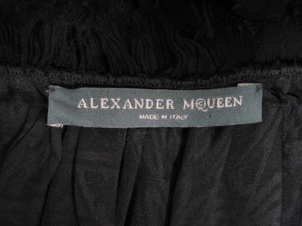 Alexander McQueen Semi-Sheer Micro Mini Dress 7