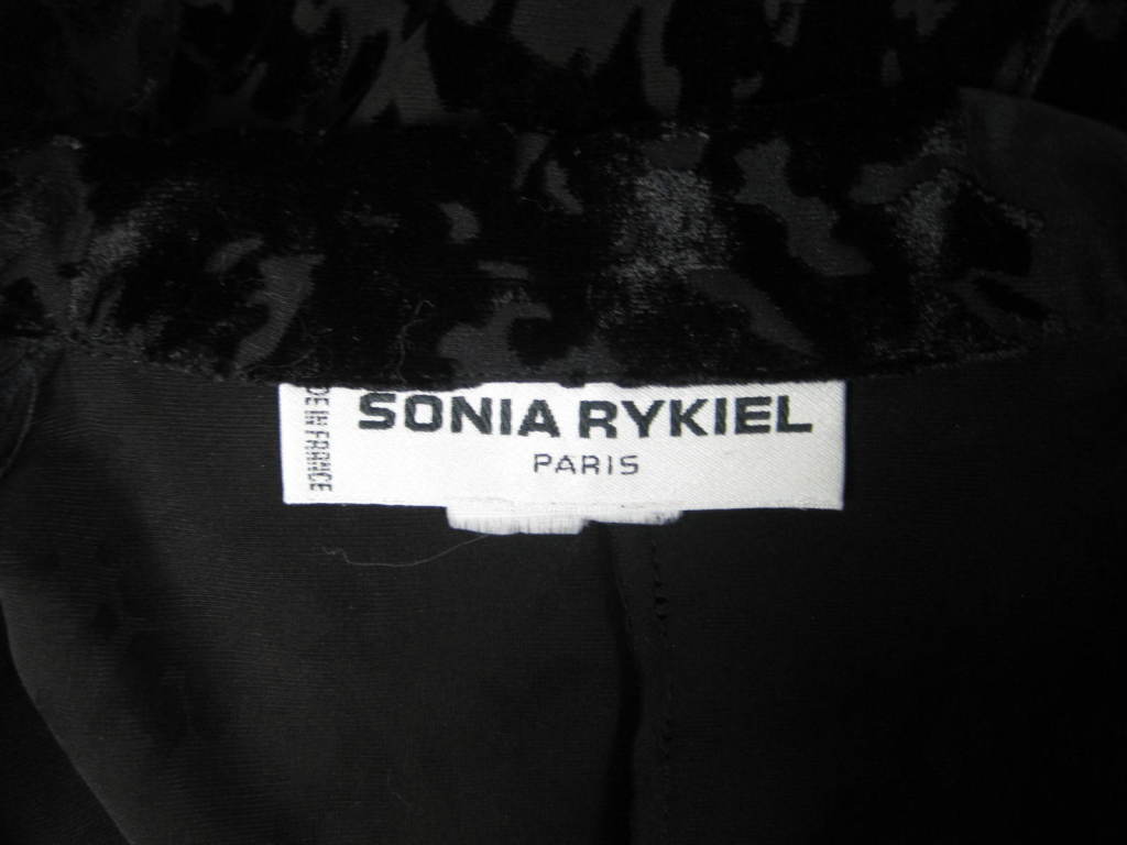Sonia Rykiel Two-Piece Burned Velvet Ensemble 2