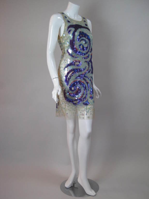 Emilio Pucci Iridescent Party Dress In Excellent Condition In Los Angeles, CA