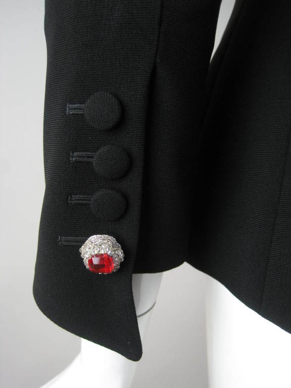 Karl Lagerfeld Jacket with Beaded Floral Sprays 5