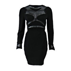 Thierry Mugler Cocktail Dress with Space Age Cutouts