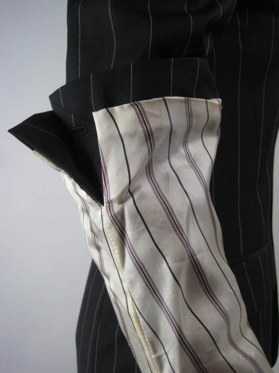 1990's Gaultier Pinstriped Suit 5