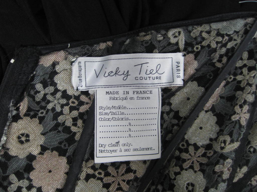 Vicky Tiel Couture Strapless Goddess Gown For Sale 5