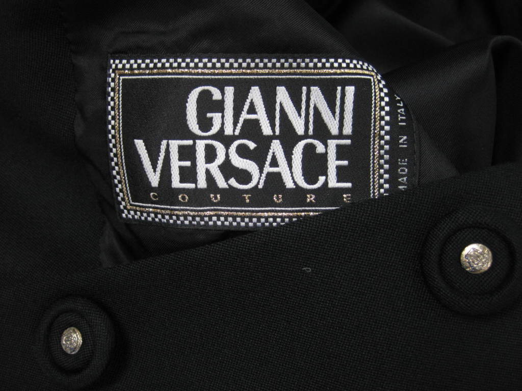 Versace Couture Double-Breasted Short Jacket For Sale 3