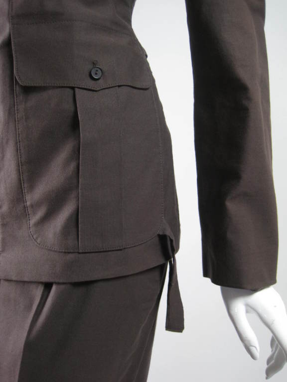 Jean Paul Gaultier Military-Inspired Trouser Suit For Sale 3