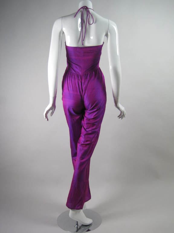 1970's Bill Tice Shantung Jumpsuit 1