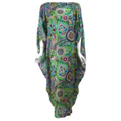 Highly Adorned Sequined Chiffon Caftan