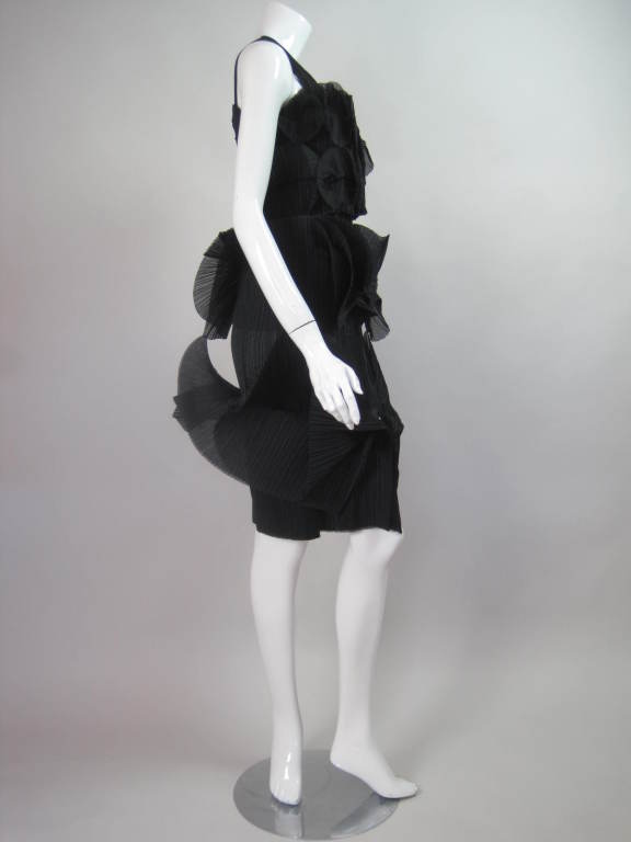 Issey Miyake Sculptural Pleated Dress 1