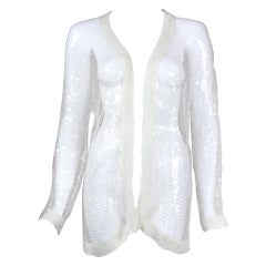Valentino Sequined and Knit Cardigan