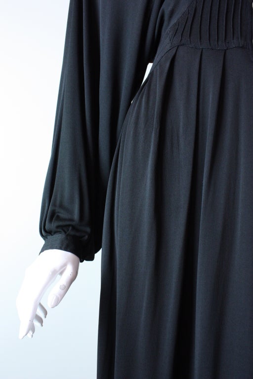 1970's Jean Muir Black Jersey Gown 6