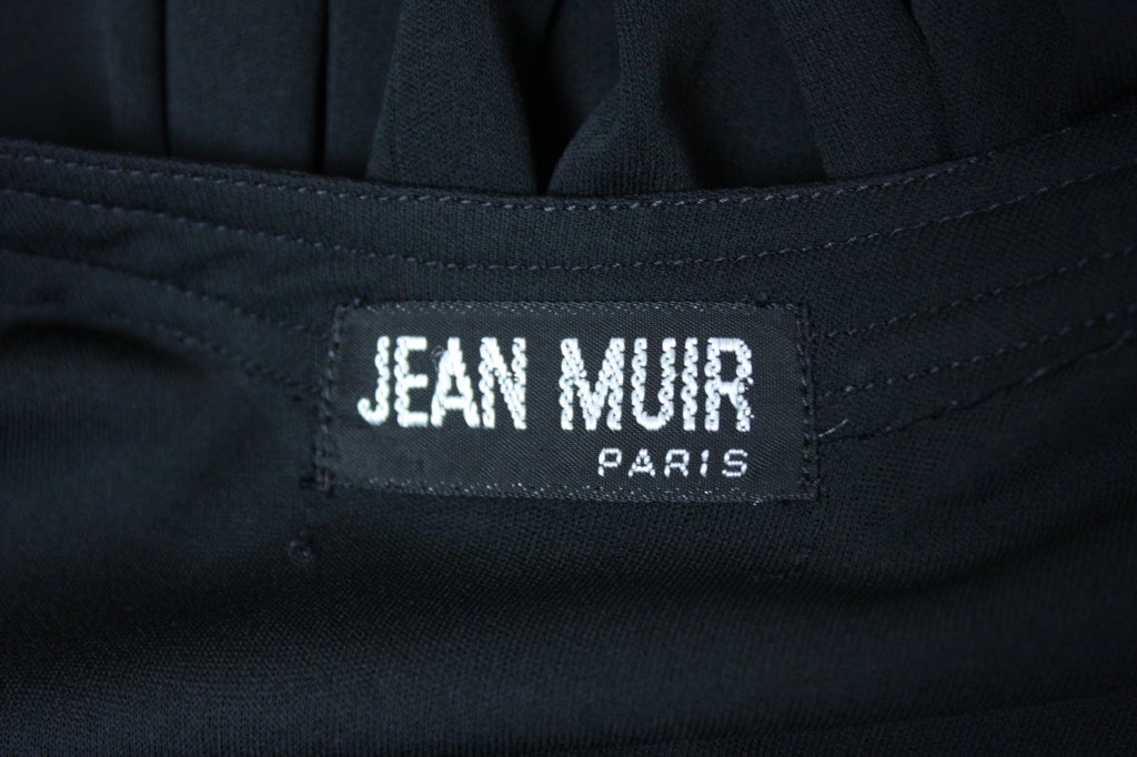 1970's Jean Muir Black Jersey Gown 7