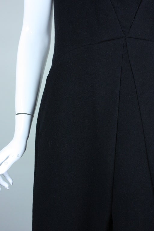Marc Jacobs Black Cashmere Dress For Sale 5