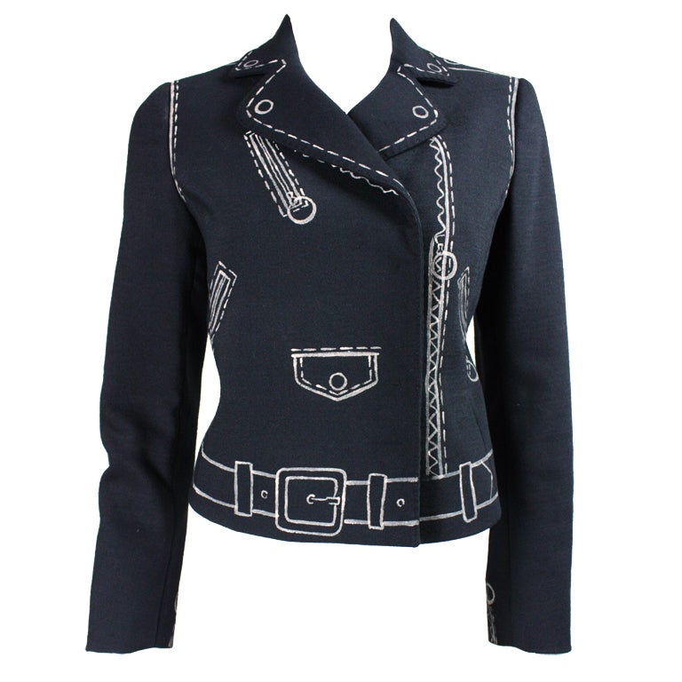 1990's Moschino Trompe l'Oeil Jacket