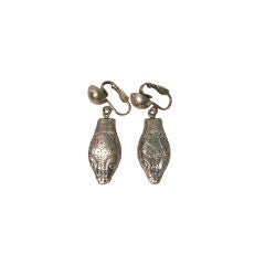 Vintage Whiting & Davis Snake Earrings-SALE!