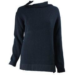 Yohji Yamamoto Asymmetrical Wool Sweater