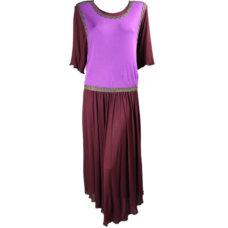 Holly's Harp Matte Jersey Grecian-Inspired Long Dress For Sale