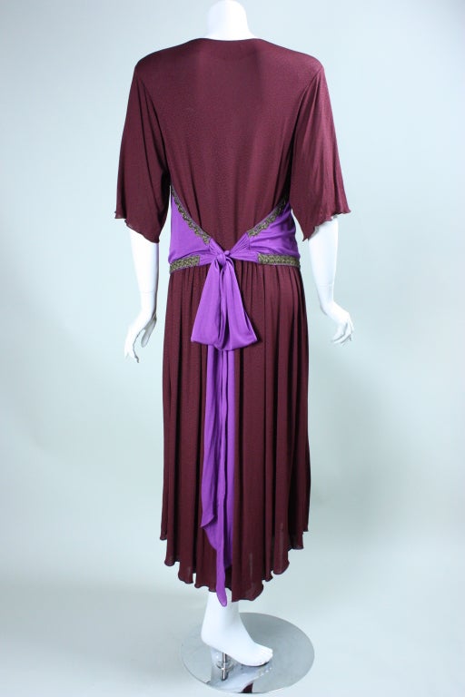 Women's Holly's Harp Matte Jersey Grecian-Inspired Long Dress For Sale