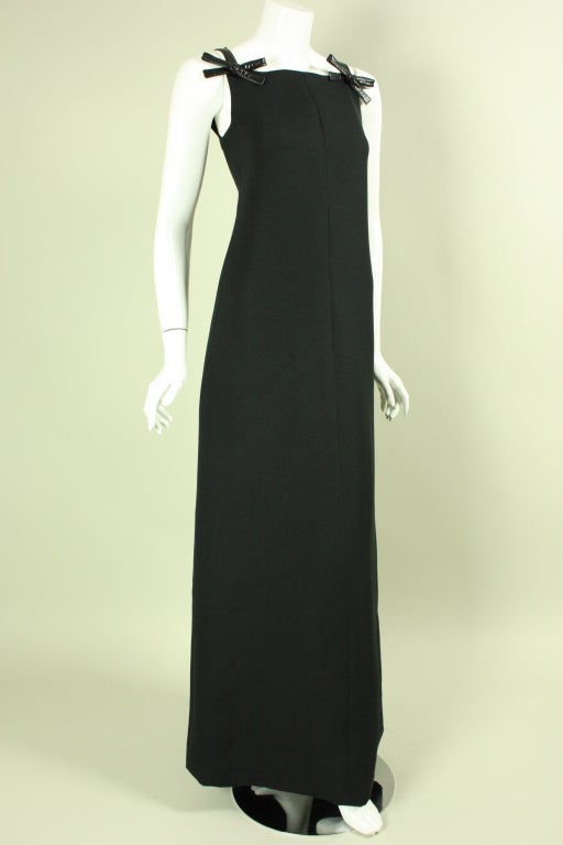 1960's Courreges Sleeveless Gown In Good Condition In Los Angeles, CA