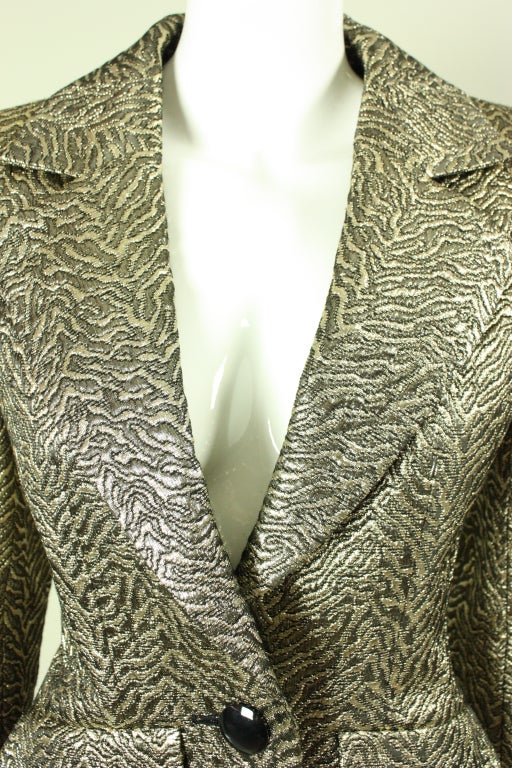 Yves Saint-Laurent Gold Brocade Jacket 1