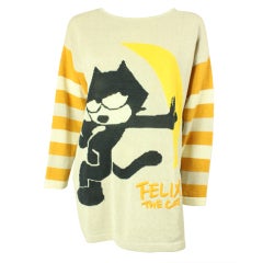Vintage Castelbajac "Felix the Cat" Cotton Sweater