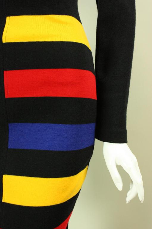 Patrick Kelly Color-Blocked Knit Dress 3