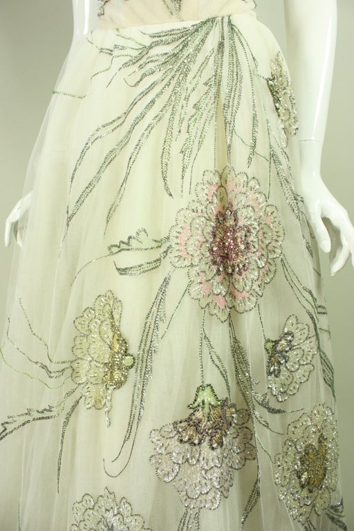 Bergdorf Goodman Custom Tulle Gown Circa 1961 3