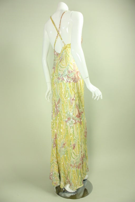 Women's 1970's Bob Mackie Sequined Gown