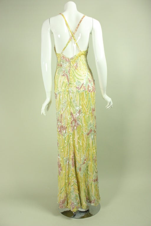 1970's Bob Mackie Sequined Gown 1