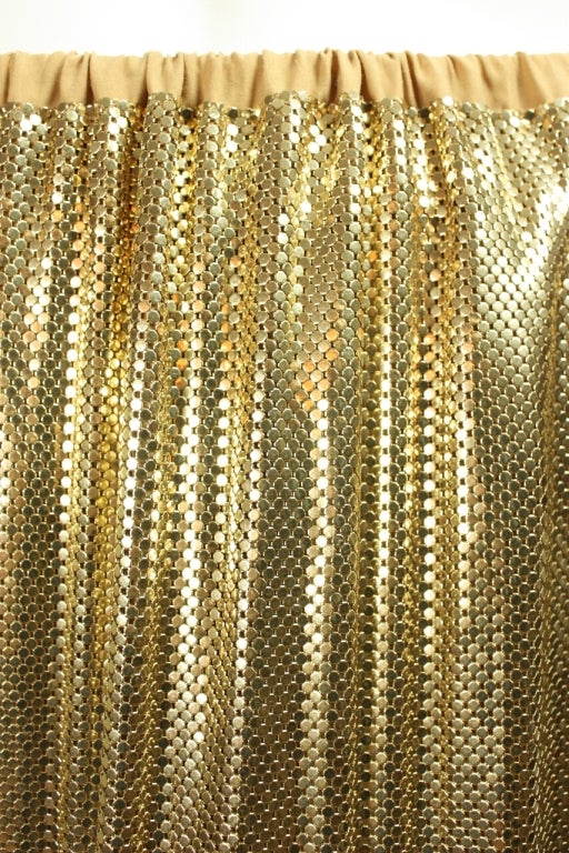 Whiting & Davis Gold Metal Mesh Skirt 3