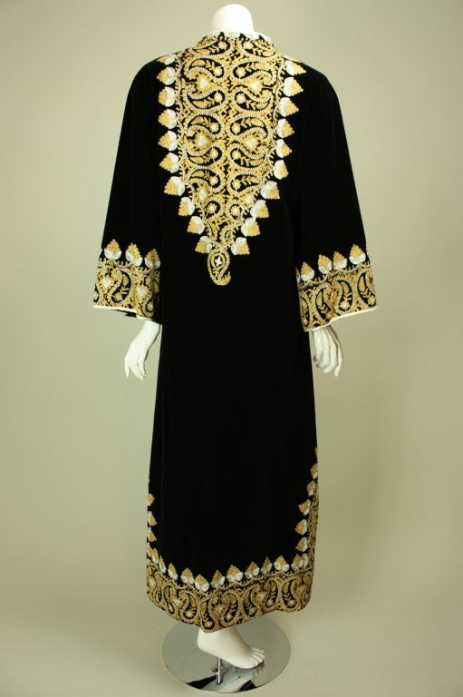 Women's 1960's Moroccan Embroidered Caftan