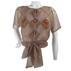 sheer blouse 1930
s Sheer Blouse