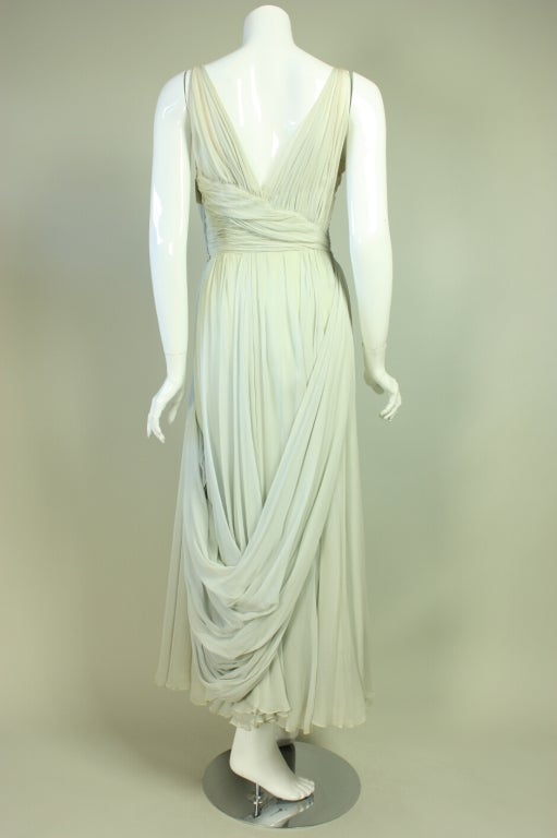 Women's 1950's Sara Fredericks Silk Chiffon Gown