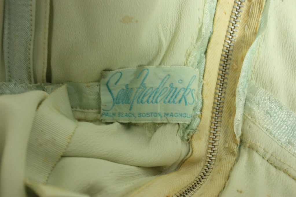 1950's Sara Fredericks Silk Chiffon Gown 3