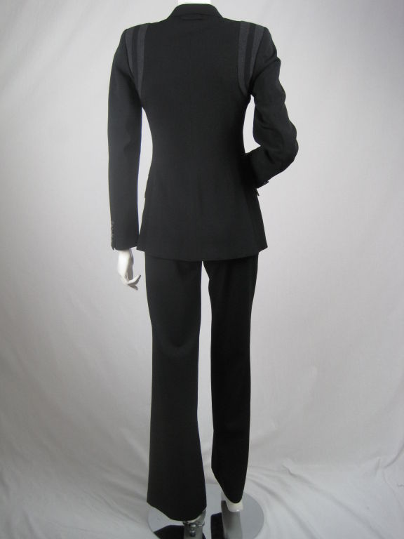 Women's Gaultier Trouser Suit with Ribbed Detail-SALE!