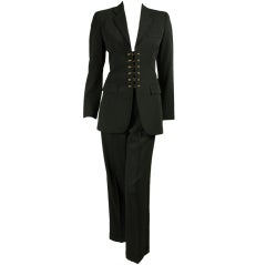 Vintage Jean-Paul Gaultier Trouser Suit with Suspenders
