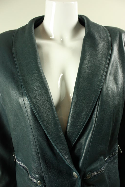Claude Montana Fringed Leather Jacket 1