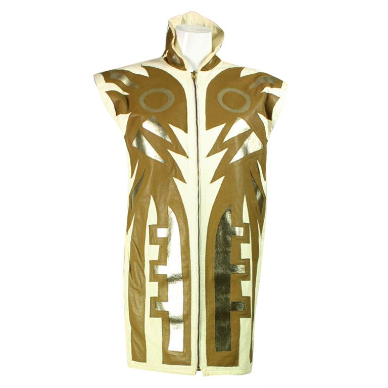 Kansai Yamamoto Metallic Vinyl Dress